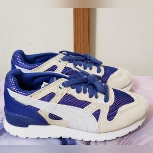 Puma Purple and White Athletic Shoes